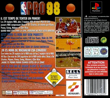 NBA Pro 98 (EU) box cover back